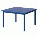 TABLE MALIBU 80X80CM T1 4P STRA ABS BLEU U525/BLEU 5005