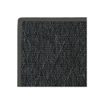 TAPIS INTÉRIEUR / EXTÉRIEUR TIMIKA - GRIS ARDOISE - GALON NOIR - 80 X 150 CM