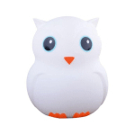 TLILY - ENFANTS VEILLEUSE MIGNON HIBOU COULEUR CHANGEANTE LED ANIMAL SILICONE LUMIÈRE AVEC TÉLÉCOMMANDE USB RECHARGEABLE VEILLEUSES POUR ENFANTS