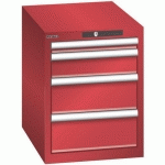 ARMOIRE ROUGE 411X572X533 AVEC 4 TIR. 75KG _ 78.414.070 - LISTA