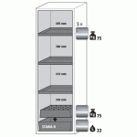 ARMOIRE S-PHOENIX TOUCHLESS-90 S90.196.060.FDAO GRIS - ASECOS