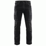 PANTALON DE TRAVAIL SERVICES DENIM STRETCH NOIR TAILLE 54 - BLAKLADER