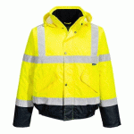 PORTWEST S266 BLOUSON HV BICOLORE JAUNE/MARINE - TAILLE 5XL
