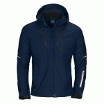 PROJOB 3412 SOFTSHELL PRIO FEMME A CAPUCHE MARINE - TAILLE XL