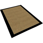 TAPIS SALON EN POLYESTER LISSE BRUN - 60X100CM - BRUN - WELLHOME