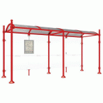 ABRI BUS PROVINCE 5 M SANS BARDAGES LAT. BOULE ROUGE 3020 - PROCITY