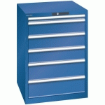 ARMOIRE BLEU GENT. 717X725X1000 AVEC 6 TIROIRS 200KG - LISTA