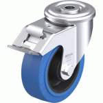 BLICKLE - ROULETTE PIVOTANTE À FREIN Ø 100MM BANDAGE CAOUTCHOUC NR 150KG - LER-POEV 100R-FI-SB