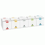 LOT DE 20 - BOÎTE ARCHIVES CARTON BRUNEAU - DOS 20 CM - HAUTE RÉSISTANCE - COULEURS ASSORTIES
