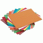 CHEMISE STANDARD 210 G BRUNEAU 24 X 32 CM COULEURS ASSORTIES - PAQUET DE 100