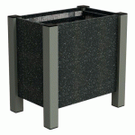 JARDINIÈRE FLORALU 61X40X60 CM URBECOSI - IPRA/ALU GRIS 7016 - URBEMOB