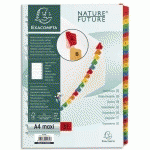 INTERCALAIRES IMPRIMÉS NUMÉRIQUES CARTE BLANCHE 160G- 31 POSITIONS - A4 MAXI - BLANC - LOT DE 10