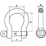 MANILLE LYRE H.R.0,75T DIAMETRE 10