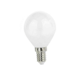 TRADE SHOP TRAESIO - AMPOULE LED FILAMENT MAT 4WATT E14 LUMIÈRE NATURELLE CHAUDE ET FROIDE SPHÈRE G45B -BLANC FROID- - BLANC FROID