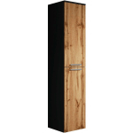 ARMOIRE RANGEMENT VENUS BADPLAATS 160 CM NOIR CHENE - MEUBLE RANGEMENT - CHÊNE AVEC NOIR