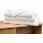 LOT DE 10 TAPIS DE BAIN ÉPONGE 50 X 80 CM, COLORIS UNI BLANC - MANUTAN COLLECTIVITÉS