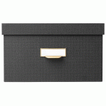 LOT DE 3 BOÎTES DE RANGEMENT OFFICEBYME - NOIR