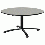 TABLE MALIBU Ø 120 T3 PC STR ISOSON GRIS 1400/NOIR NOIR 9005