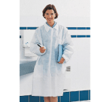 10 BLOUSES JETABLES POUR VISITEURS, POLYPROPYLÈNE, LONGUEUR 105 CM, TAILLE UNIQUE