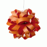 LZF LAMPS LZF AGATHA BALL SUSPENSION, 84X80 CM, ORANGE