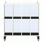 MEUBLE BAS SHIFT+ LANDSCAPE MÉLA POUR CARTABLES 8 CASES - BLANC - BLEU CLAIR - MANUTAN COLLECTIVITÉS