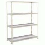 RAYONNAGE RAPID 2 4 TABLETTES METAL 1980X1525X455 ZINGUÉ - MANUTAN EXPERT