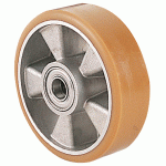 ROUE ALU BANDAGE POLYRETHANNE FORCE 180 KG DI AM 80MM - MANUTAN COLLECTIVITÉS