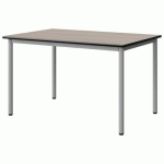 TABLE MALIBU 120X80 T5 4P STRA ACACIA/NOIR GRIS 9006