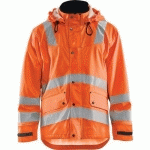 VESTE DE PLUIE HAUTE VISIBILITÉ NIVEAU 3 ORANGE TAILLE S - BLAKLADER