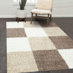 JADOREL - 200X290 - TAPIS SHAGGY SHAGGY CA BEIGE 200X290 OEKO TEX® IDÉAL POUR UNE SALLE À MANGER - BEIGE