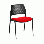 CHAISE SIMONE DOSSIER POLYPROPYLENE ROUGE