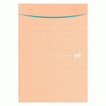 LOT DE 5 - BLOC DE BUREAU RECYCLÉ TOUAREG OXFORD A5 14,8 X 21 CM AGRAFÉ- 5 X 5 - 80 FEUILLES