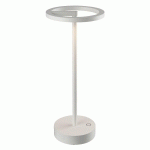 LUCANDE LAMPE DE TABLE LED À ACCU HALONA, BLANC, ALUMINIUM, USB, IP54
