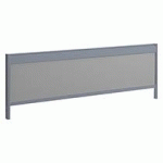 PANNEAU ÉCRAN CADRE ALUMINIUM L 160 CM POUR BUREAUX ARCH - DÉCOR GRIS PERLE