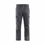 PANTALON DE TRAVAIL INDUSTRIE STRETCH 2D GRIS MOYEN NOIR D128 - BLAKLADER