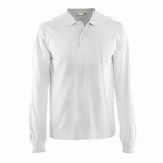 POLO MANCHES LONGUES BLANC TAILLE XL - BLAKLADER