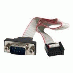 STARTECH.COM 16 9 PIN SERIAL MALE TO 10 PIN HEADER PANEL MOUNT CABLE  - CÂBLE SÉRIE - DB-9 (M) - IDC 10 BROCHES (F) - 40.7 CM - GRIS