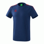 T-SHIRT - ERIMA - 5-C ESSENTIAL NEW NAVY/ROUGE