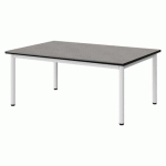 TABLE MALIBU 120X80 T1 4P STRA ANTIB BÉT F186/NOIR BLC 9016