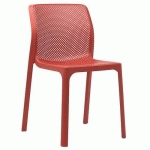 CHAISE POLYPROPYLÈNE NET ROUGE - STAMP