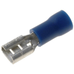 ADNAUTO - CONNECTEUR PLAT 4.8MM 0.8MM FEMELLE 1.5-2.5MM2 SERRAGE BLEU X20 - BLEU