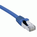 CORDON RJ45 CATÉGORIE 6A F/UTP LSOH SNAGLESS BLEU - 10 M