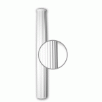 PROFHOME DECOR - FÛT DE COLONNE PROFHOME 412301 MOULURE DE FAÇADE COLONNE ÉLÉMENT DE FAÇADE STYLE CORINTHIEN BLANC - BLANC