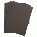 LOT DE 5 - ETIVAL COLOR PAQUET 5F A4 160G - ANTHRACITE
