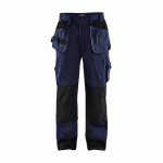 PANTALON DE TRAVAIL ARTISAN BICOLORE MARINE ET NOIR D88 - BLAKLADER