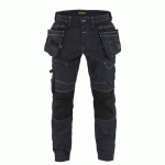 PANTALON DE TRAVAIL X1900 ARTISAN CORDURA® NYCO NOIR TAILLE 54 - BLAKLADER