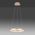 PAUL NEUHAUS SUSPENSION LED TITUS, RONDE, Ø 40 CM, LAITON MAT