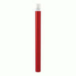 POTELET AGGLO HAUTE VIS. Ø 102 MM ZINC ROUGE 3004/BLANC 9010 - PROCITY