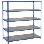 RAYONNAGE RAPID 2 1980X1525X610 5 TABLETTES METAL BLEU ÉPOXY