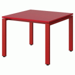TABLE MALIBU 80X80 T3 SOUDÉ STR ABS ROUGE U321/ROUGE 3020